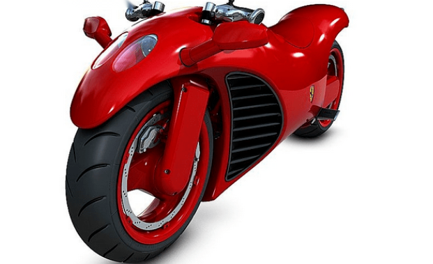 造型独特的法拉利摩托车，动力不输四轮跑车