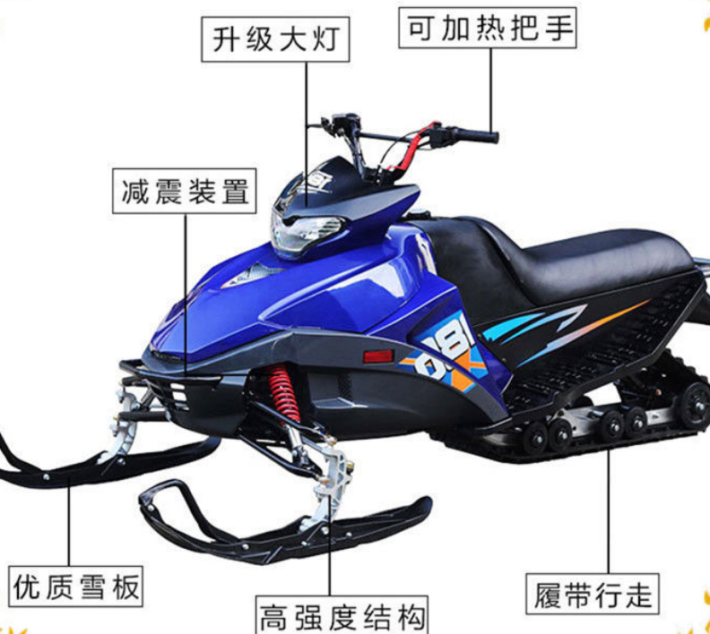 雪地摩托车：一种新型的雪地交通工具